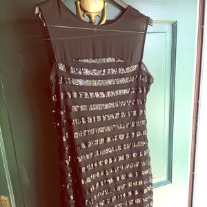 Max and Cleo Sequin Stripe Dress